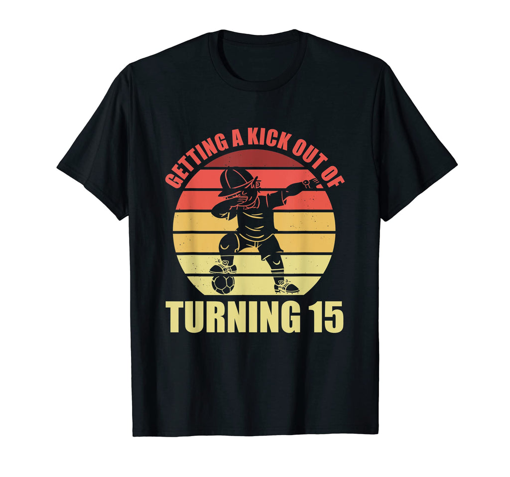 15 Year Old Happy 15Th Birthday Soccer T-Shirt - Fun Novelty Design Unisex