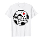 Soccer Paw Paw Soccer Player Family T-Shirt - Aesthetic Graphic Men Women