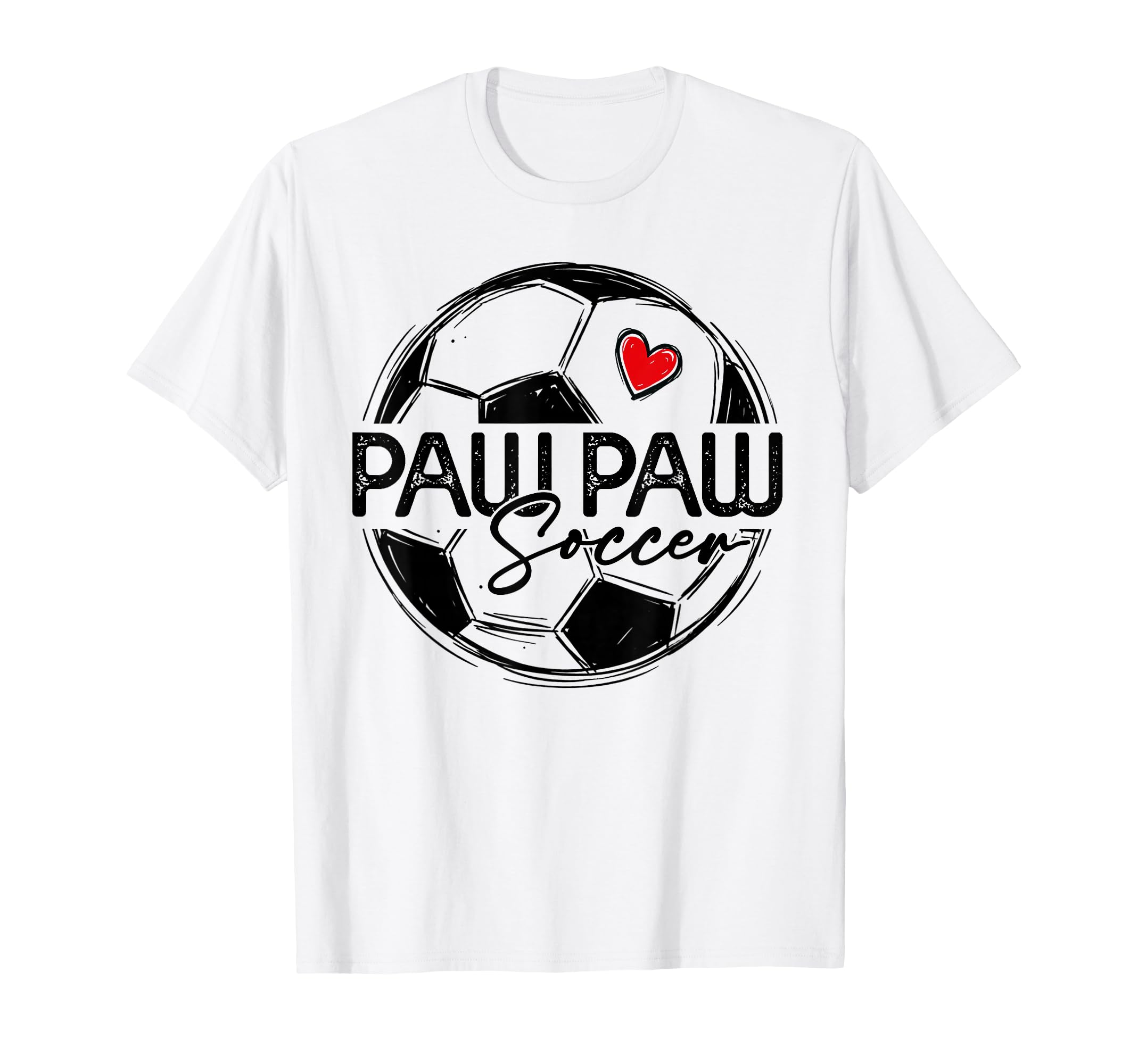 Soccer Paw Paw Soccer Player Family T-Shirt - Aesthetic Graphic Men Women