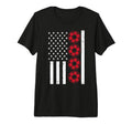 American Flag Red Soccer Balls T-Shirt - Fun Novelty Design for Adults