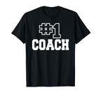 Number One Coach No 1 Manager T-Shirt - Aesthetic Graphic for Adults