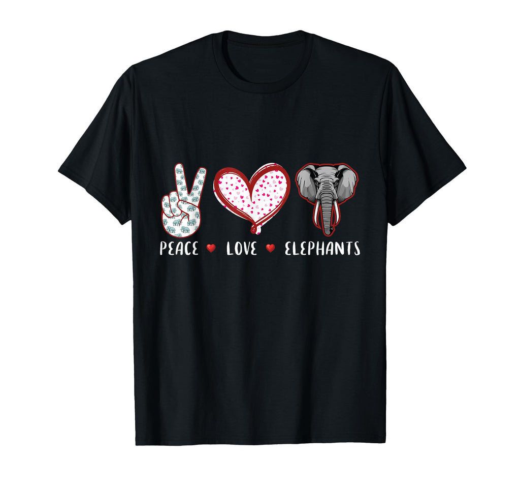 Love Peace Elephant Gifts Children T-Shirt - Trendy Graphic Men Women