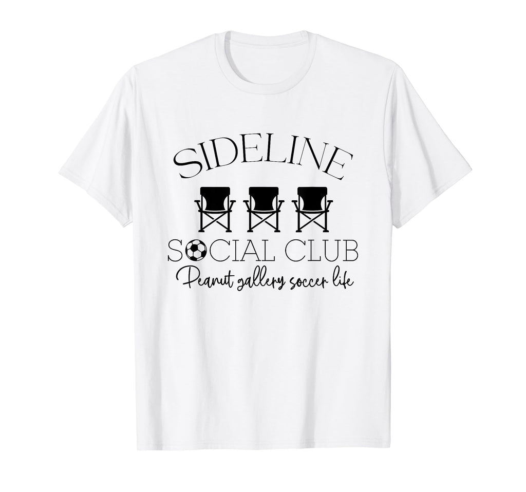 Sideline Social Club Peanut Gallery Soccer T-Shirt - Graphic Print Unisex