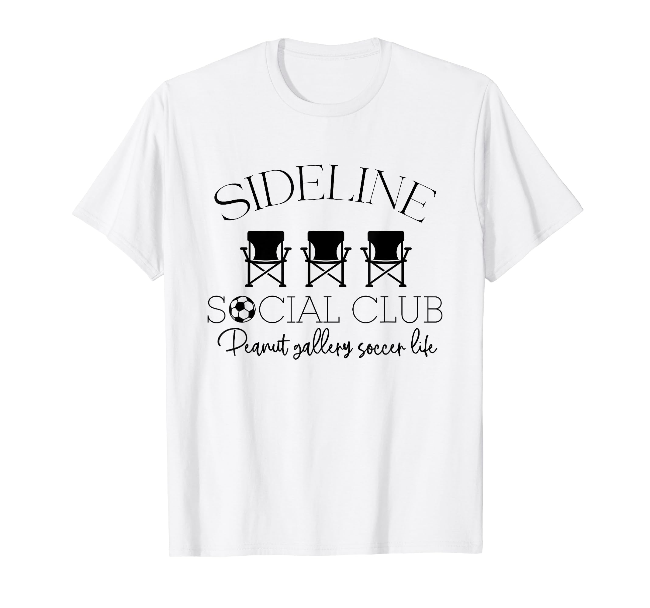 Sideline Social Club Peanut Gallery Soccer T-Shirt - Graphic Print Unisex