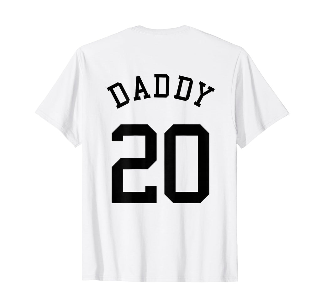Daddy No 20 Football Dad Baseball Father T-Shirt - Graphic Print Men Women