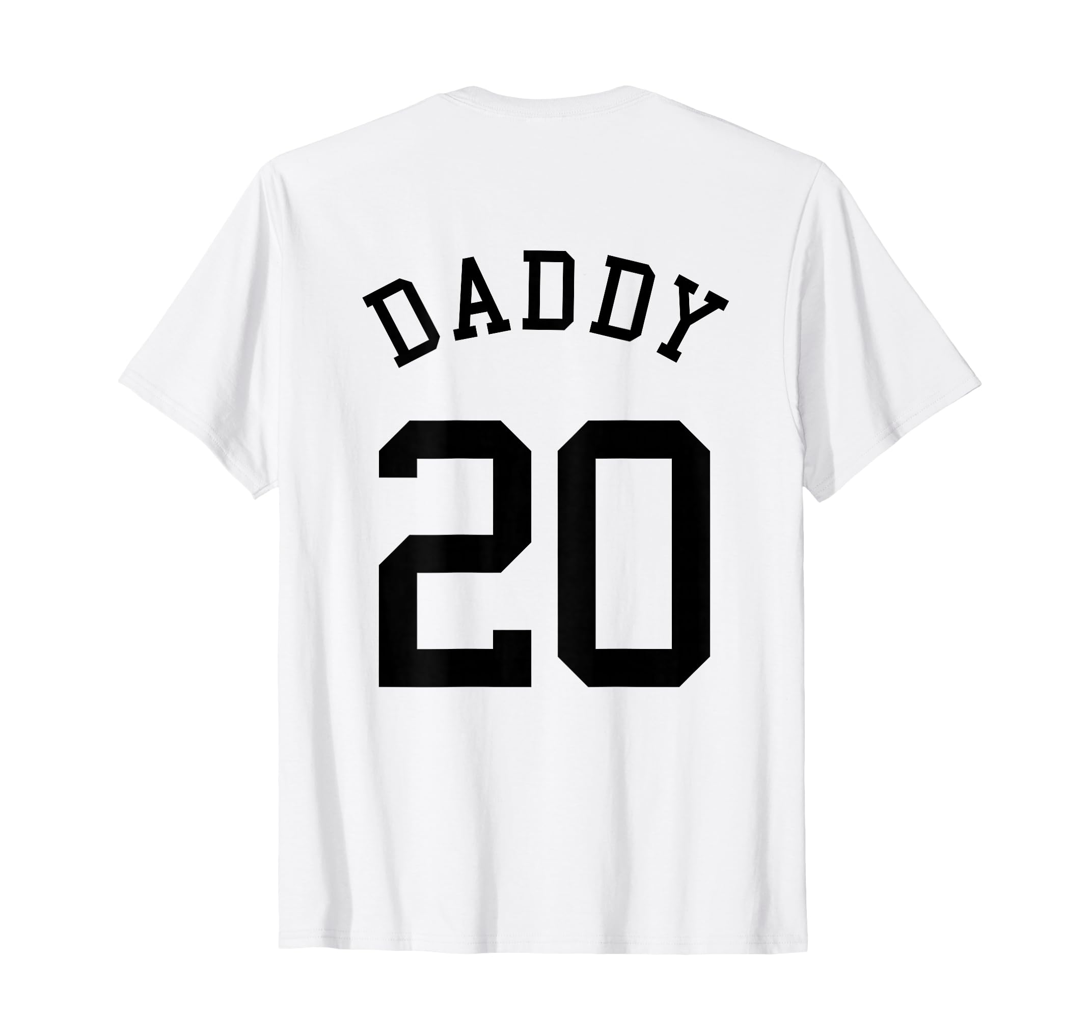 Daddy No 20 Football Dad Baseball Father T-Shirt - Graphic Print Men Women