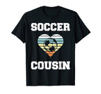 Soccer Cousin Family Matching Sport T-Shirt - Minimalist Print Unisex
