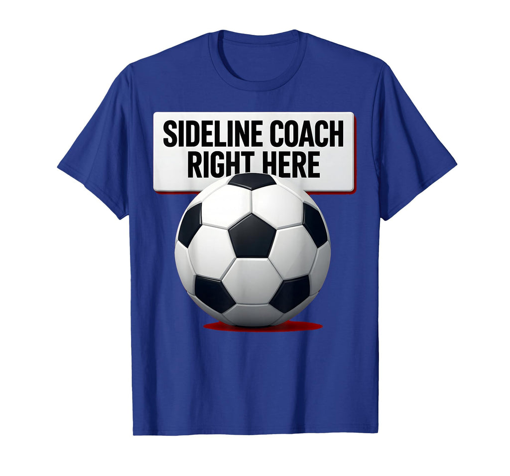 Sideline Coach Soccer Mom T-Shirt - Trendy Graphic for Adults