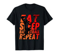 Funny Eat Sleep Basketball Repeat T-Shirt - Unique Graphic for Adults