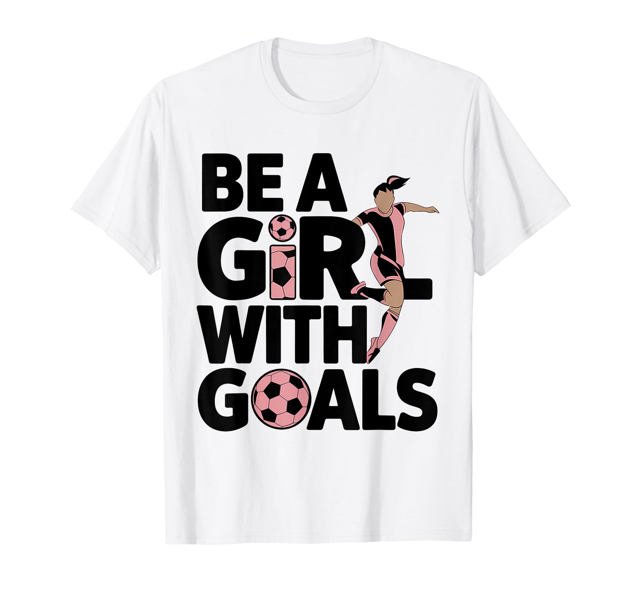 Be Goals Soccer Player Soccer T-Shirt - Minimalist Print Unisex