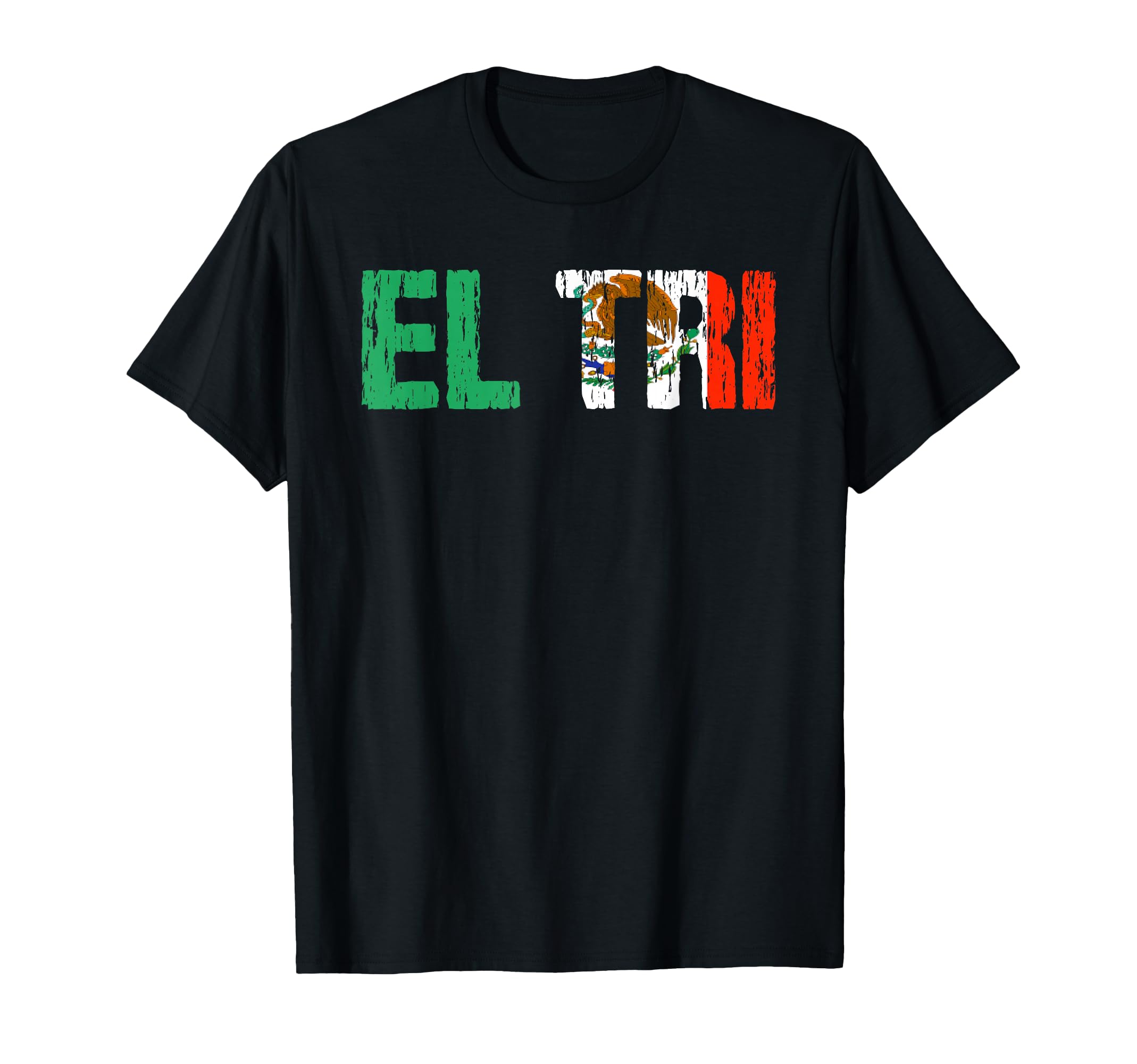 El Tri Mexico Soccer Fan Futbol Distressed T-Shirt - Unique Graphic Unisex