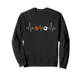 Soccer Basketball Heartbeat Funny Sweatshirt - Novelty Apparel Men Women