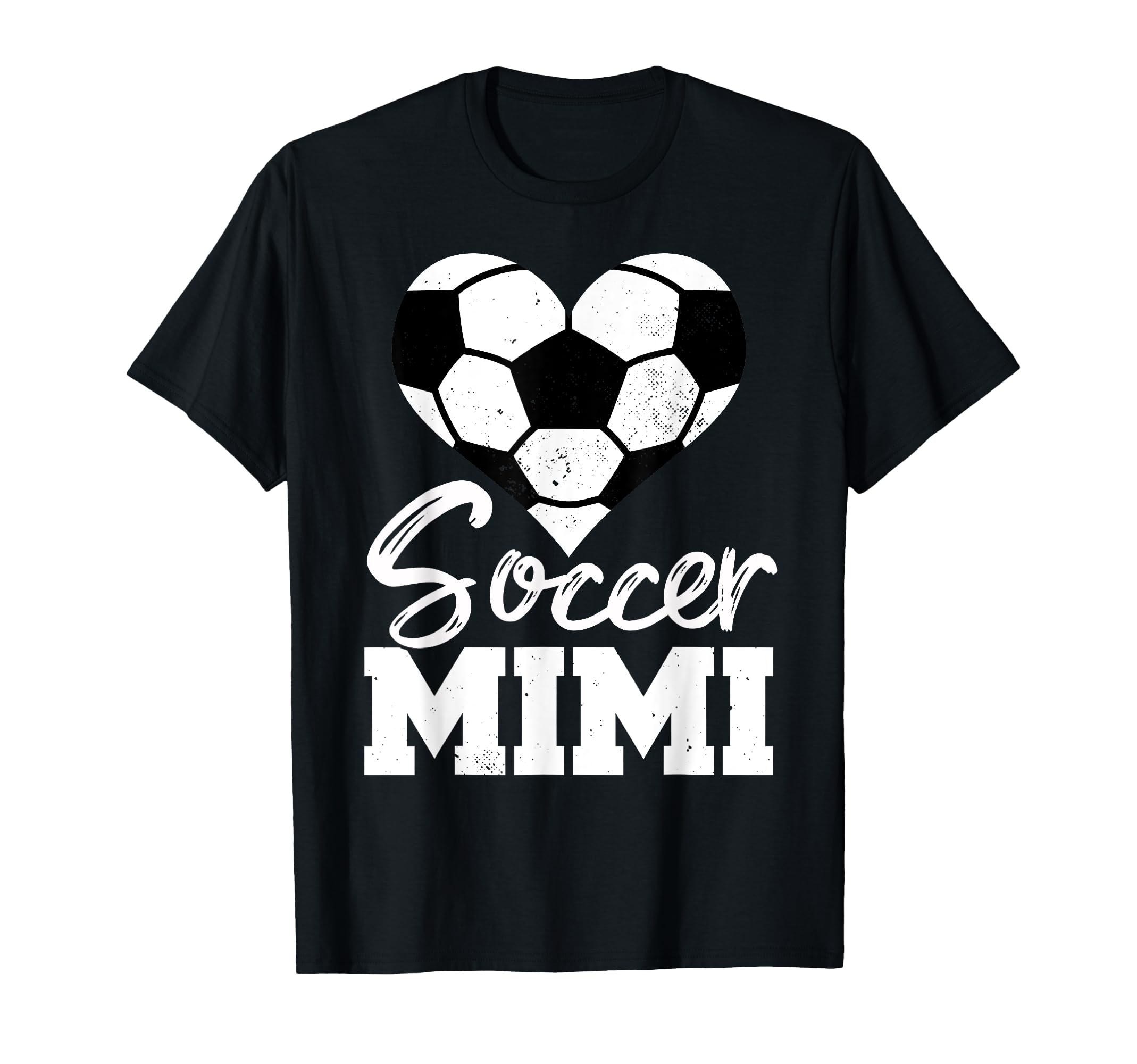 Soccer Mimi Heart Funny Heartfelt T-Shirt - Casual Everyday Wear Men Women