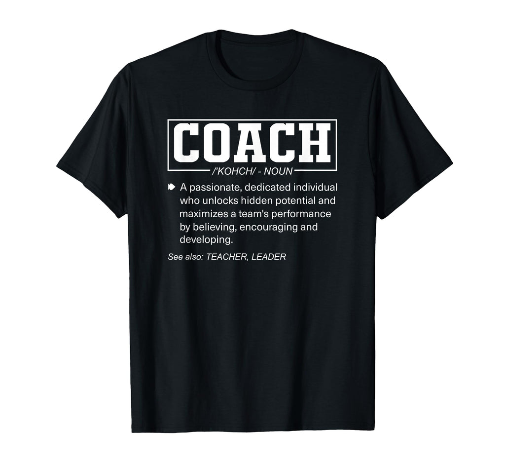 Coach Definition Funny Coachs Sports T-Shirt - Graphic Print Unisex