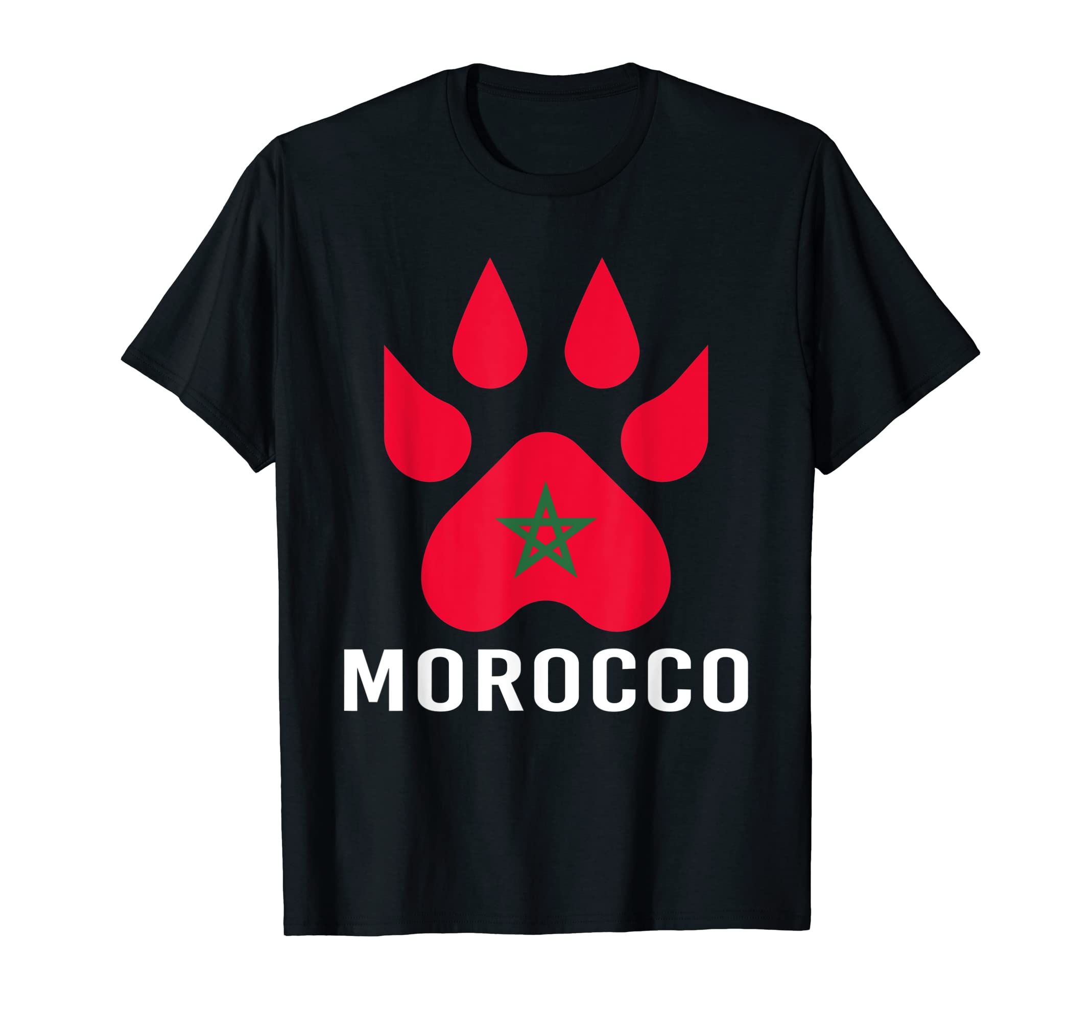 Moorish American Morocco Flag Moroccan T-Shirt - Streetwear Style Unisex
