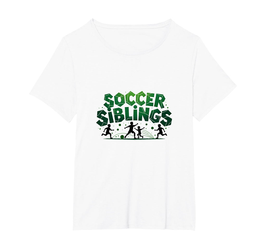 Soccer Siblings Family Teamwork Soccer T-Shirt - Unique Graphic for Adults