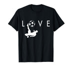Love Soccer I Love Soccer Sport T-Shirt - Minimalist Print for Adults