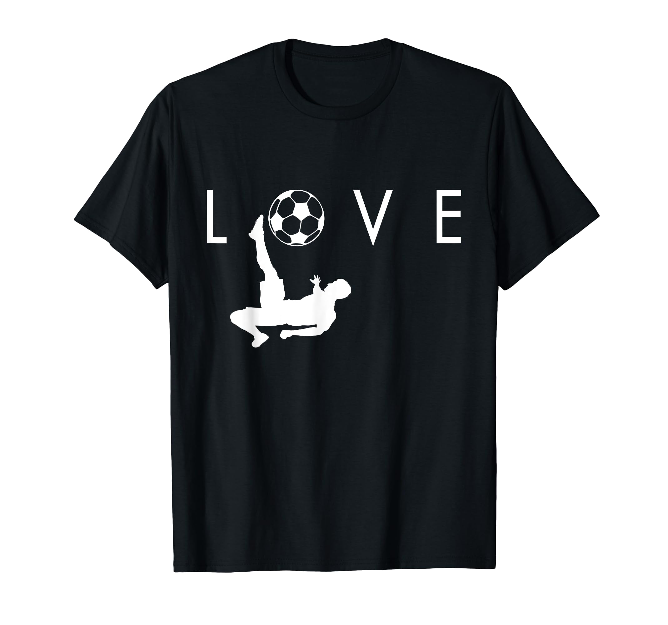 Love Soccer I Love Soccer Sport T-Shirt - Minimalist Print for Adults