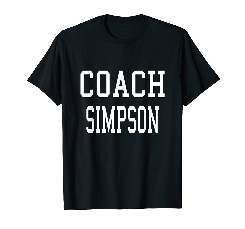 Coach Simpson Custom Soccer T-Shirt - Fun Novelty Design for Adults