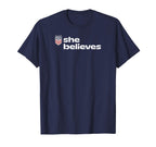 U S Soccer Uswnt She Believes Cup T-Shirt - Streetwear Style Men Women