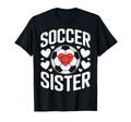 Soccer Sister Proud Soccer Sibling T-Shirt - Fun Novelty Design for Adults