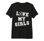 Love My Soccer Mom And Soccer Dad Tri T-Shirt - Trendy Graphic Men Women