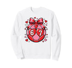 Valentine Soccer Love Football And Sweatshirt - Graphic Print for Adults
