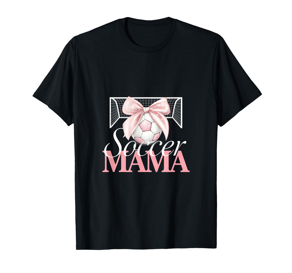 Soccer Mama Bow Soccer Mom Club T-Shirt - Streetwear Style Men Women