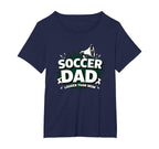 Soccer Dad Louder Than Mom Womens T-Shirt - Aesthetic Graphic for Adults