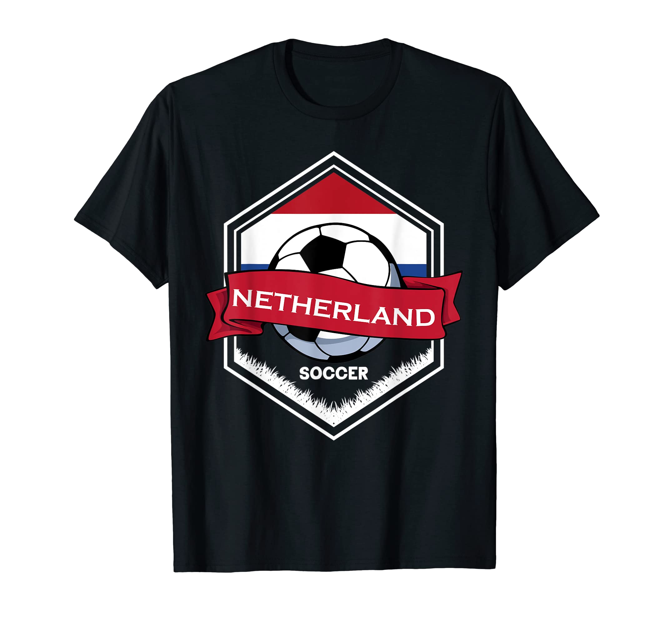 Netherland Flag Football Fan Soccer T-Shirt - Novelty Apparel Men Women