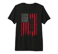 Us Flag Soccer Sport Soccer Player T-Shirt - Custom Art Print for Adults