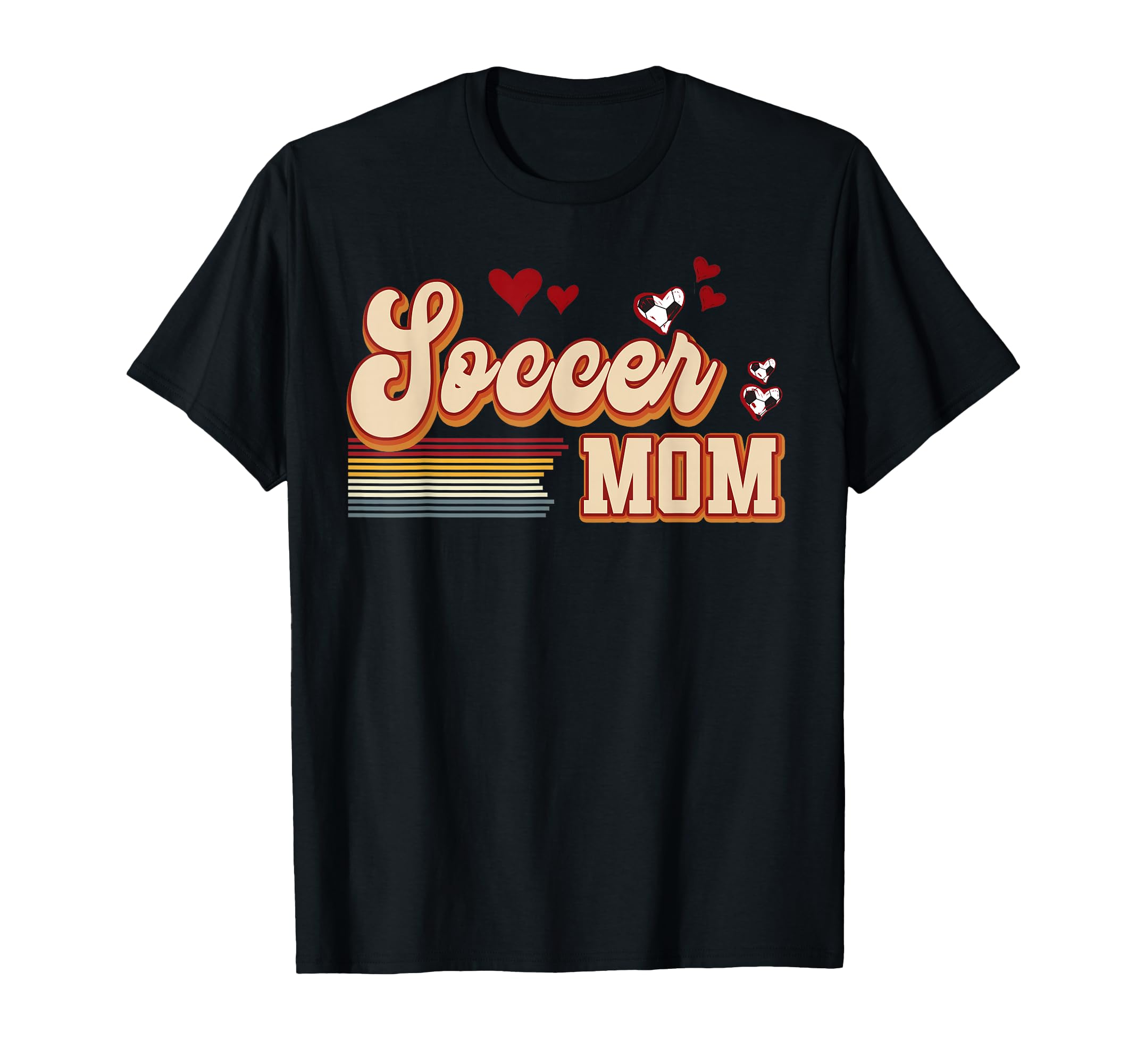 Soccer Mom Heart Mama Mommy Mothers Day T-Shirt - Fun Novelty Design Unisex