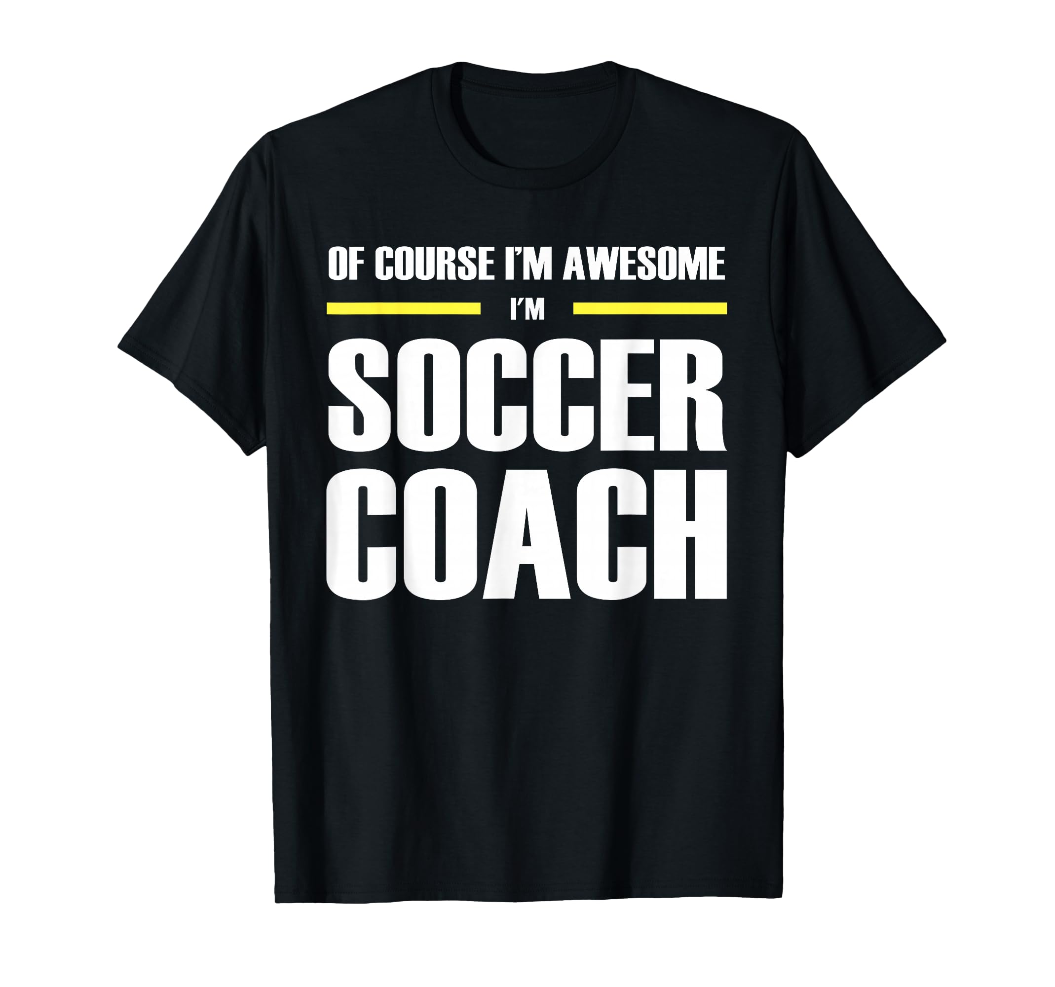 Original Awesome Soccer Coach T-Shirt - Minimalist Print Unisex