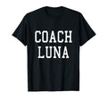 Coach Luna Custom Football Soccer T-Shirt - Fun Novelty Design Unisex