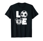 Love Futbol Fu Ball Goal Keeper T-Shirt - Custom Art Print Men Women
