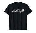 Soccer Heartbeat I Love Soccer Funny T-Shirt - Aesthetic Graphic Unisex