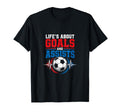 Life Goals Assists Soccer Heartbeat Fan T-Shirt - Custom Art Print Unisex
