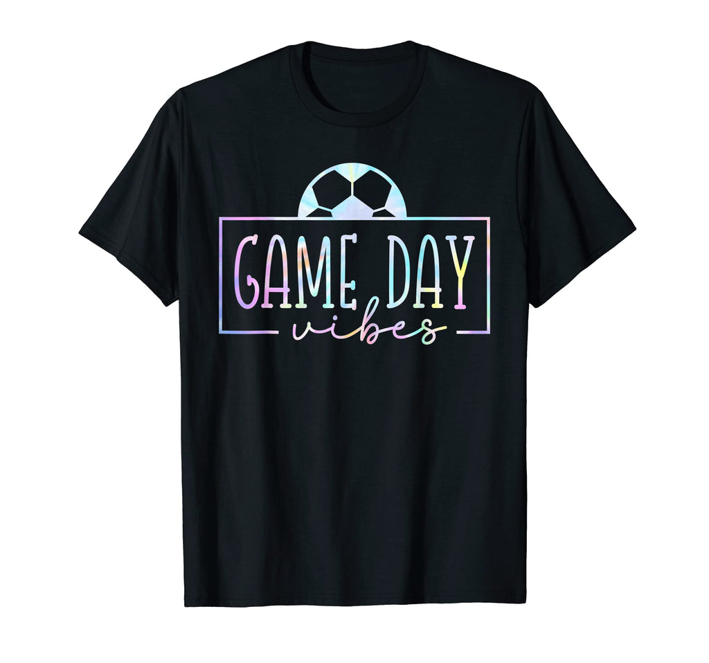 Tie Dye Game Day Vibes Soccer Football T-Shirt - Graphic Print for Adults