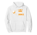 Womens Motivational Goals I Am Goals Hoodie - Minimalist Print Men Women