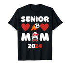 Senior Mom Class 2024 Soccer Mom T-Shirt - Streetwear Style for Adults