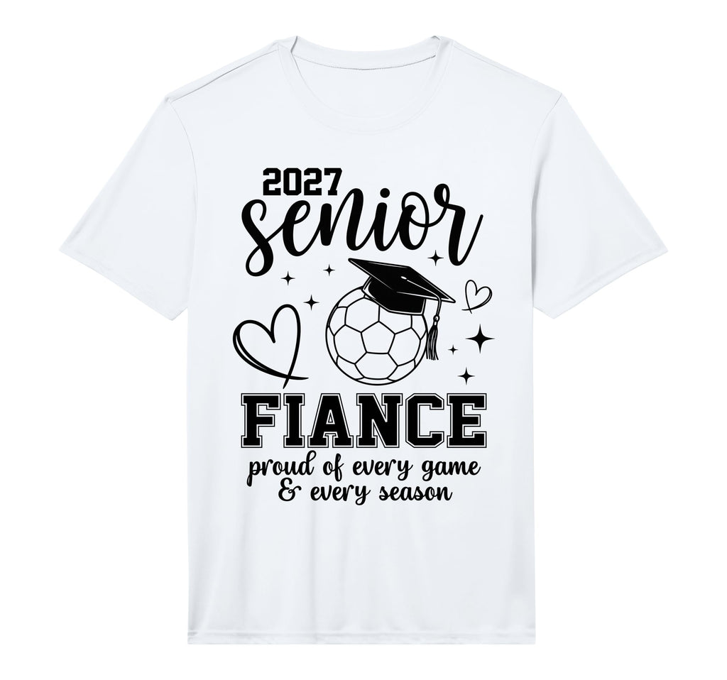 2027 Senior Soccer Fiance Proud Family T-Shirt - Graphic Print Men Women