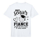 2027 Senior Soccer Fiance Proud Family T-Shirt - Graphic Print Men Women