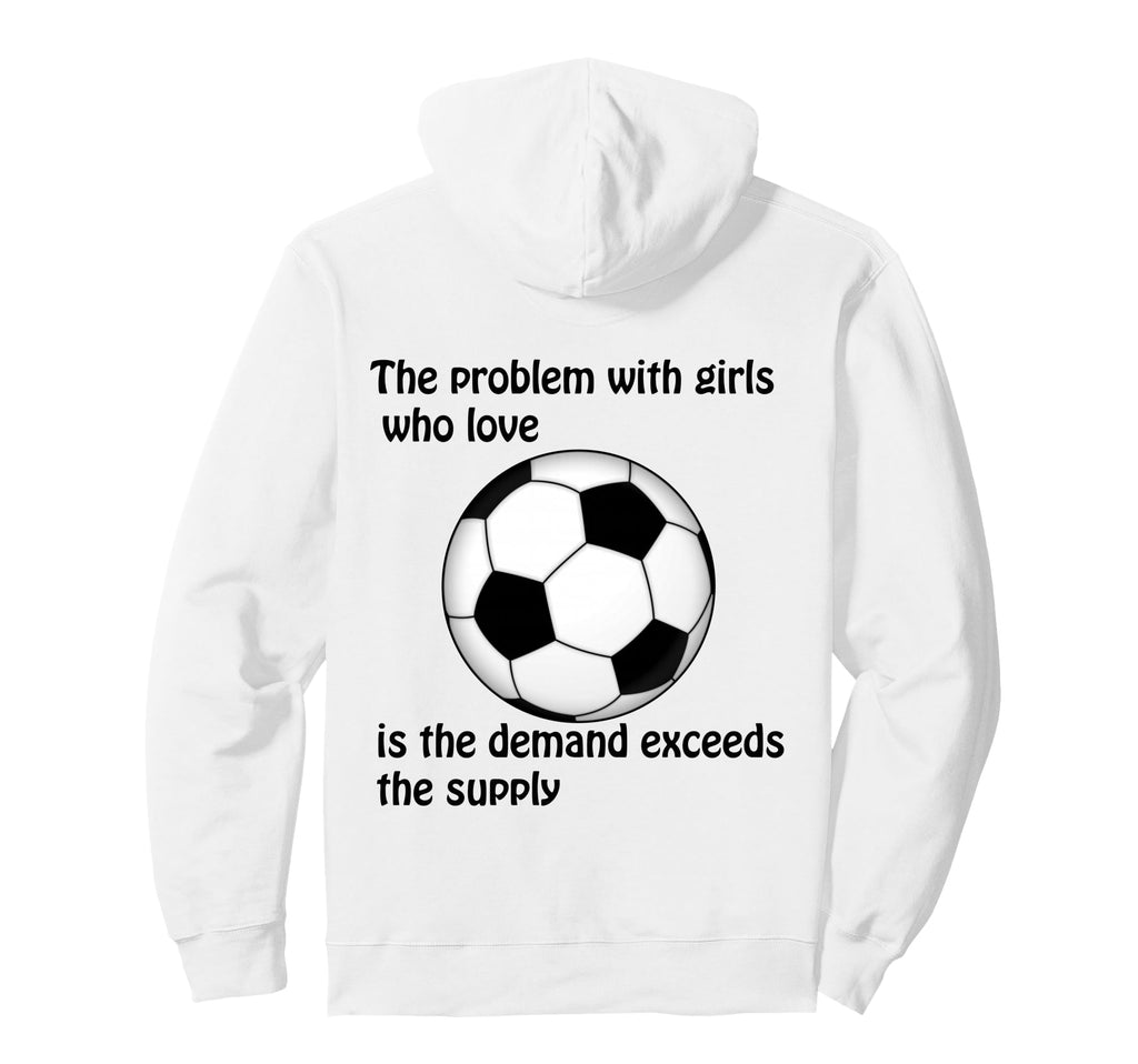 Soccer Problem Who Love Hoodie - Minimalist Print for Adults