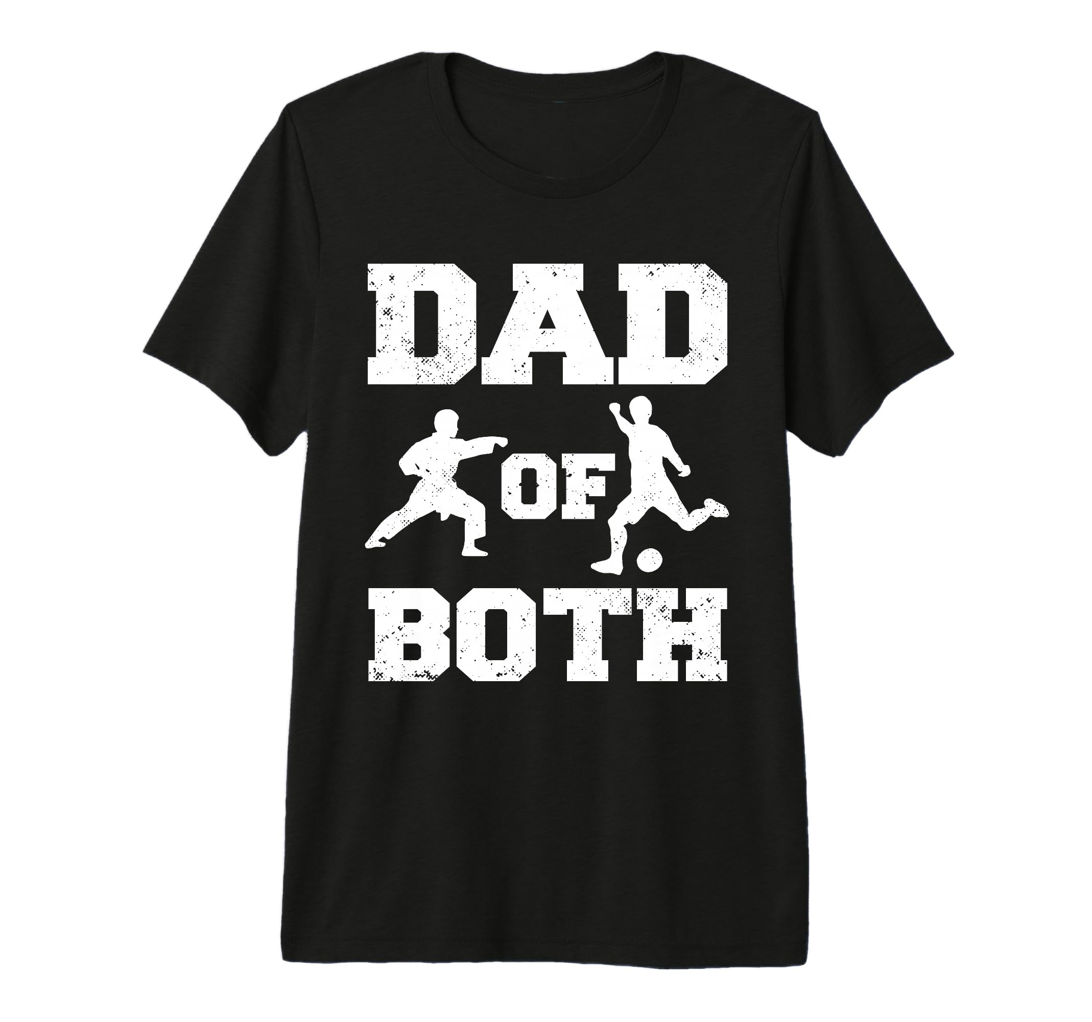 Mens Dad Both Funny Karate Soccer Dad T-Shirt - Aesthetic Graphic Unisex