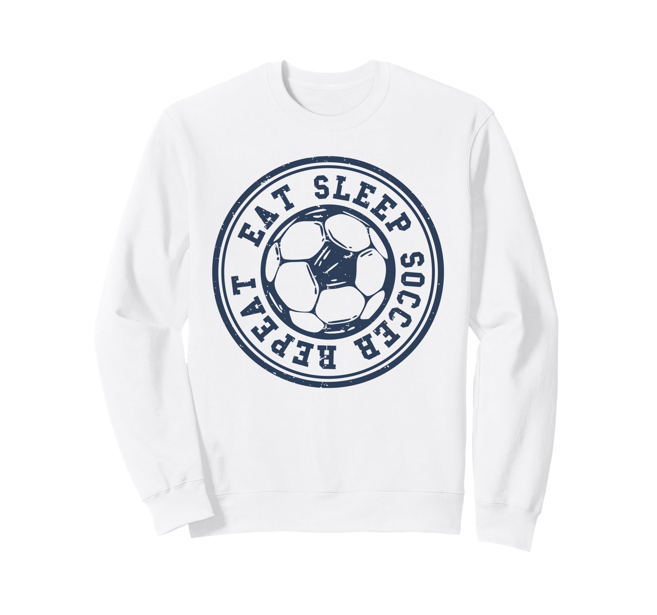Eat Sleep Soccer Repeat Soccer Sports Sweatshirt - Unique Graphic Unisex