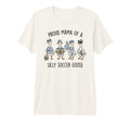 Proud Mama Silly Soccer Goose Mother T-Shirt - Minimalist Print for Adults