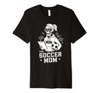 Soccer Mom Skeletton Halloween Soccer T-Shirt - Streetwear Style Men Women