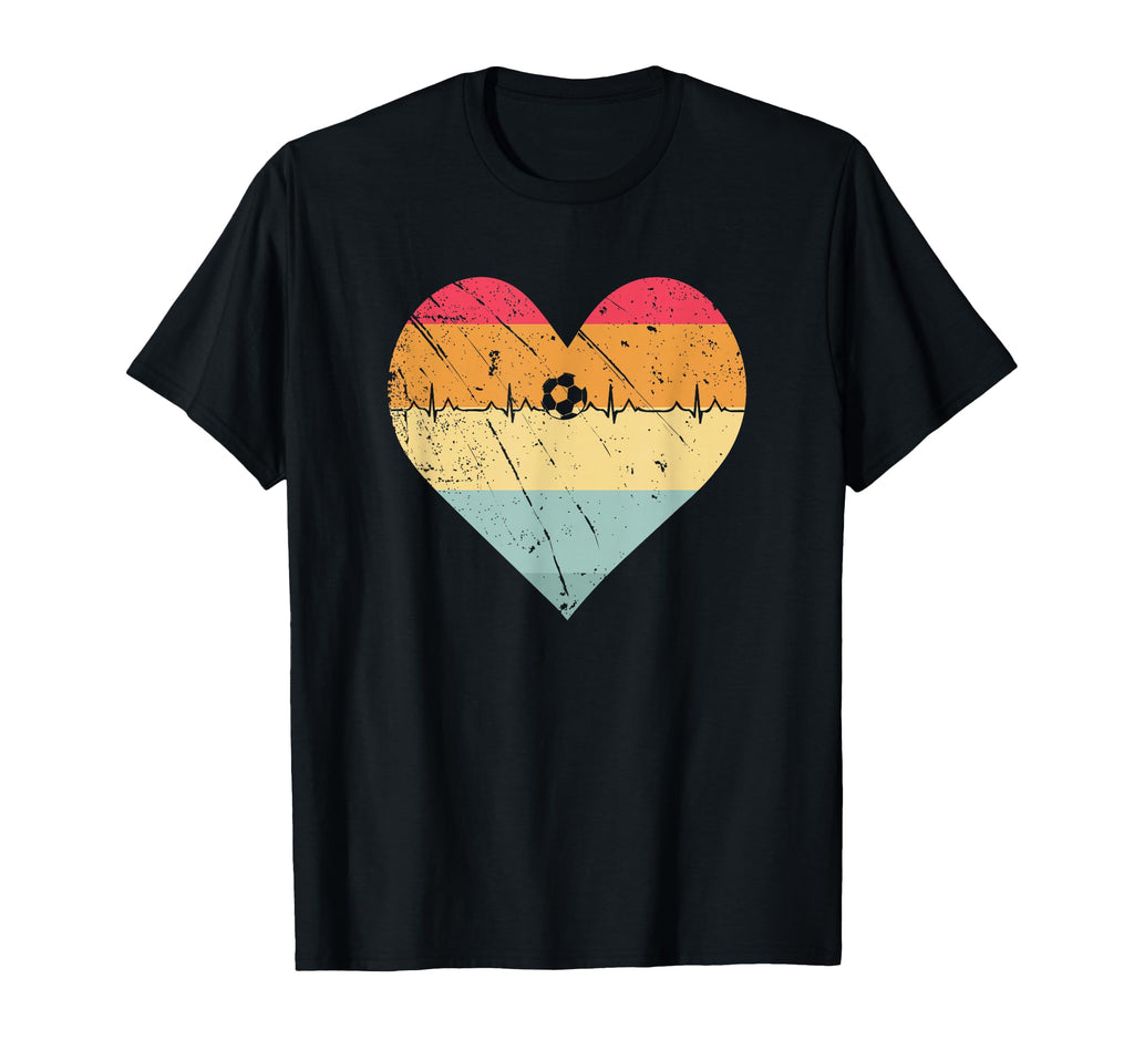 Soccer Heartbeat Soccer Ball T-Shirt - Casual Everyday Wear Men Women