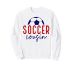 Soccer Cousin Soccer Ball Sweatshirt - Casual Everyday Wear Men Women