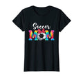 Womens Soccer Mom Mama Bday Sport Tie T-Shirt - Custom Art Print Men Women